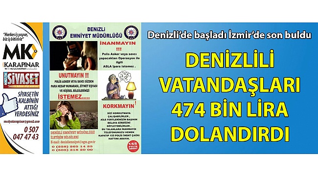 Denizlili çifti dolandırdılar