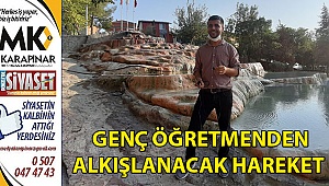 Genç öğretmenden alkışlanacak hareket