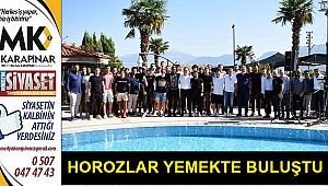 Horozlar yemekte buluştu