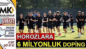 Horozlara 6 milyonluk doping