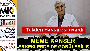 Meme kanseri erkeklerde de görülebilir