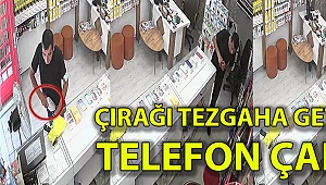 Önce hırsızlık yaptı sonra dağıttığı tezgahı topladı