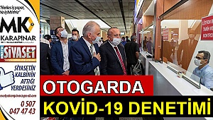 Otogarda kovid-19 denetimi