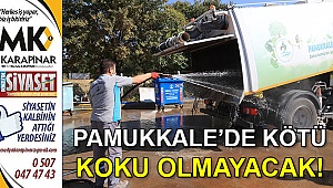 Pamukkale’de kötü kokuya son