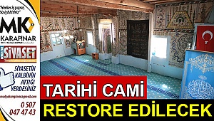 Tarihi cami restore edilecek