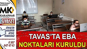 Tavas'ta EBA noktaları kuruldu
