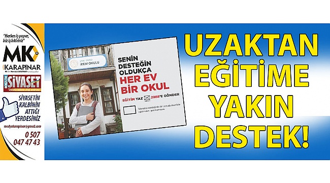 Uzaktan eğitime yakın destek