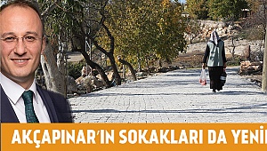 Akçapınar’ın sokakları da yenilendi