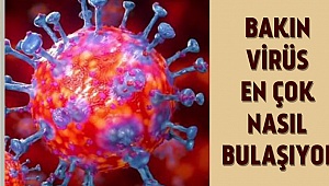 Bakın virüs en çok nasıl bulaşıyor