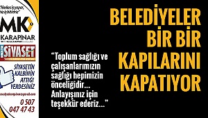 Belediyeler bir bir kapılarını kapatıyor