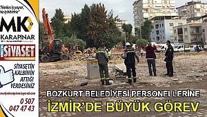 Bozkurt Belediyesi personellerine İzmir’de büyük görev