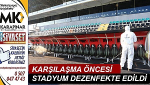 Büyükşehir, Atatürk Stadyumu'nu dezenfekte etti