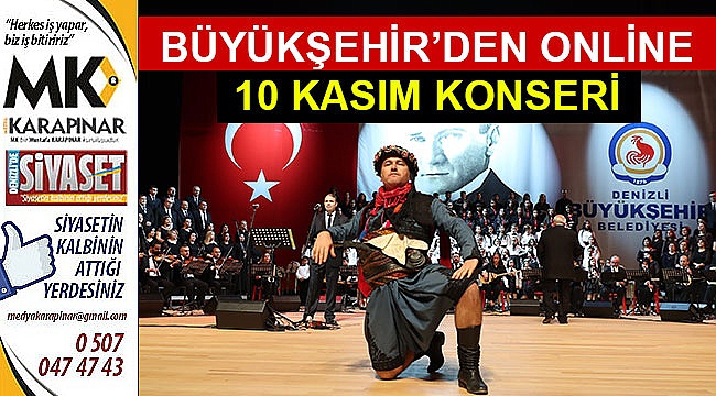 Büyükşehir'den online 10 Kasım konseri