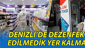 Büyükşehir kent merkezinde bulunan tüm işyerlerini dezenfekte etti