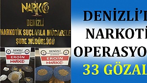 Denizli'de narkotik operasyonu