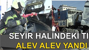 Denizli!de tır yangını