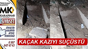 Kaçak kazıya suçüstü