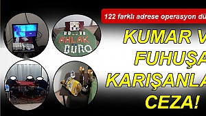 Kumar ve fuhuşa karışanlara ceza!