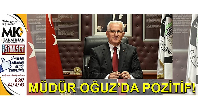 Müdür Oğuz da pozitif!