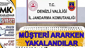 Müşteri ararken yakalandılar