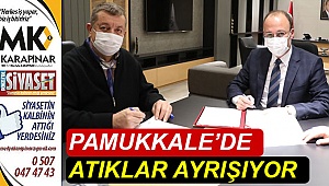 Pamukkale’de atıklar ayrışıyor