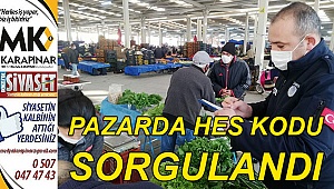 Pazarda HES kodu sorgulandı