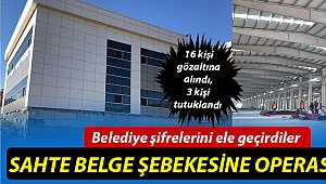 Sahte belge şebekesine operasyon