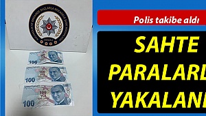 Şüpheli sahte paralarla yakalandı