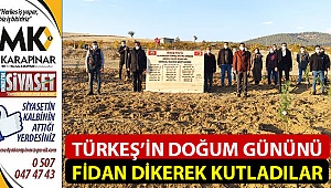 Türkeş'in doğum gününü fidan dikerek kutladılar