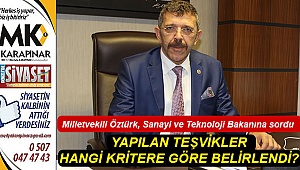 Yapılan teşvikler hangi kritere göre belirlendi?