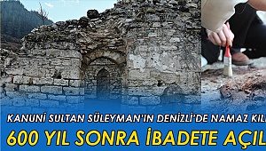 6. asırlık cami çalışmaların ardından hem turizme hem de ibadete kazandırılacak