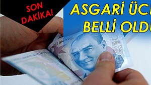 Asgari ücret belli oldu