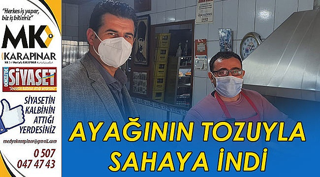 Ayağının tozula sahaya indi