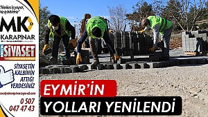 Eymir mahallesinin yolları yenilendi