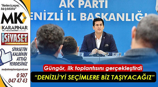 Güngör, ilk toplantısını gerçekleştirdi