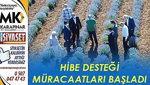 Hibe desteği başvuruları başladı