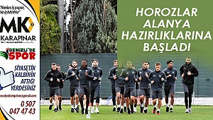 Horozlar Alanya hazırlıklarına başladı