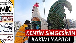 Kentin simgesinin bakımı yapıldı