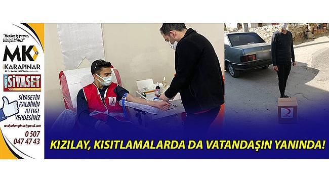 Kızılay, kısıtlamalarda da vatandaşın yanında!