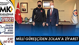 Milli Güreşçiden Zolan'a ziyaret
