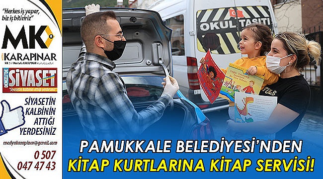 Pamukkale Belediyesi’nden kitap kurtlarına kitap servisi!