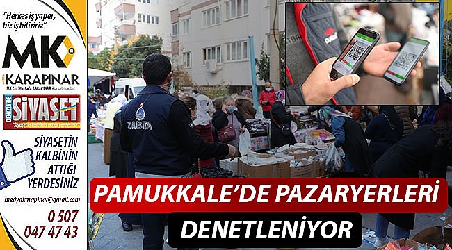 Pamukkale Zabıtası’ndan pazar yerlerinde denetim