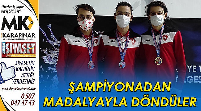 Şampiyonadan madalyayla döndüler