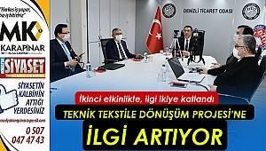 Teknik Tekstile Dönüşüm Projesi’ne ilgi artıyor