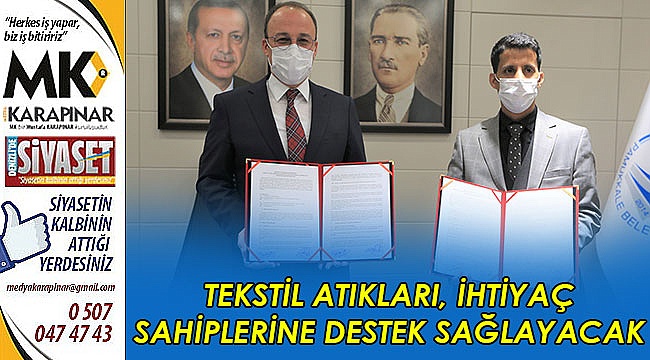 Tekstil atıkları, ihtiyaç sahiplerine destek sağlayacak