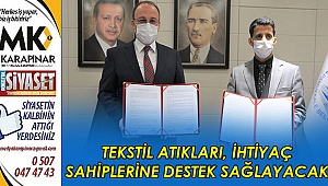 Tekstil atıkları, ihtiyaç sahiplerine destek sağlayacak