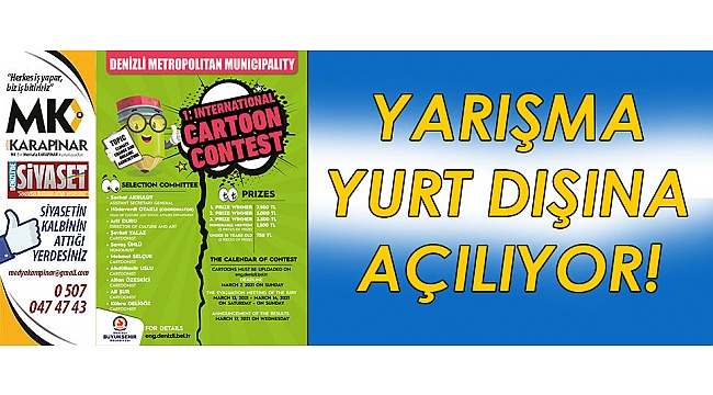 Yarışma yurt dışına açılıyor!