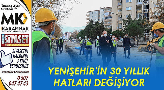 Yenişehir’in 30 yıllık hatları değişiyor