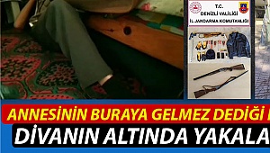 “Yok” dediği oğlu divanın altından çıktı