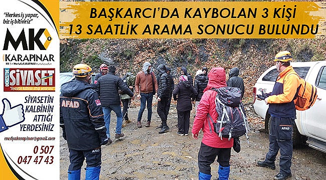 13 saatlik arama sonuç verdi